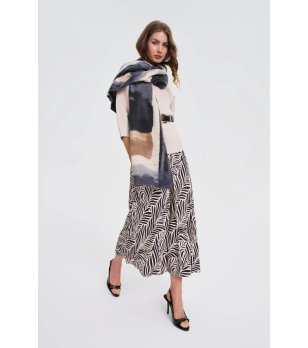 Дамски многоцветен зимен шал снимка