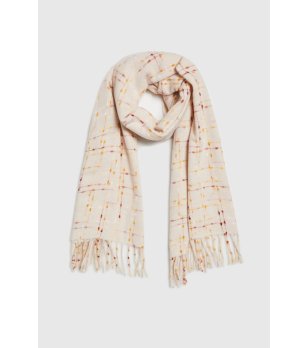 Дамски шал в бледорозов нюанс снимка