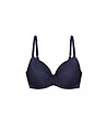 Сутиен в тъмносиньо Crystalline с твърди чашки-4 снимка