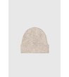 Дамска шапка в бежов меланж-0 снимка