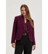 Дамско бордо сако с елегантен дизайн-3 снимка