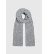 Дамски плетен шал в сив меланж-0 снимка