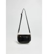 Дамска черна чанта с дълга дръжка-0 снимка