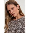 Дамски пуловер с леопардов принт-4 снимка