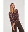 Дамска блуза с пейсли принт -3 снимка