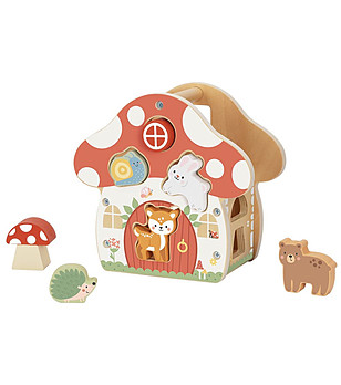 Дървен сортер Гъбка снимка