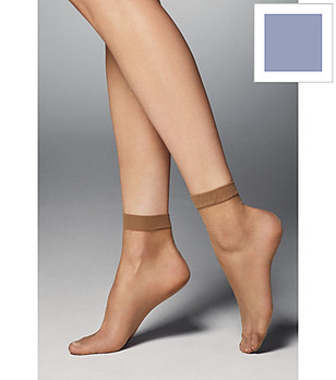 2 бр сини дамски чорапи с широк ластик 20 DEN BELLA снимка