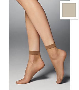 2 бр чорапки в цвят перла с широк ластик BELLA 20 DEN снимка