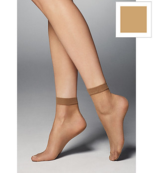 2 броя чорапки BELLA 20 DEN в цвят визон с широк ластик снимка