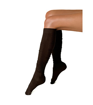 Чорапи в цвят капучино 60 DEN DIVA с набори снимка