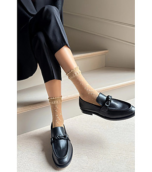 Чорапи в телесен цвят на точки ELVIRA снимка