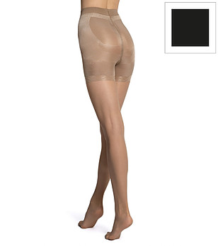 Черен чорапогащник HOLD UP 20 DEN с оформящ ефект снимка