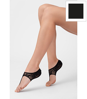 Черни ажурни чорапи с отворени пръсти JAPANESSE снимка
