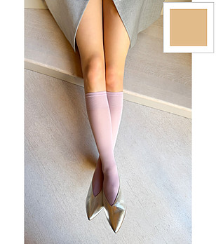 Чорапи 40 DEN KATRIN в телесен цвят с комфортен ластик снимка