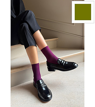 Зелени чорапи 40 DEN KATRIN матови снимка