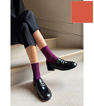 Дамски чорапи KATRIN в коралов цвят 40 DEN с комфортен ластик снимка