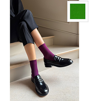 Дамски чорапки KATRIN 40 DEN в електриково зелено матови снимка