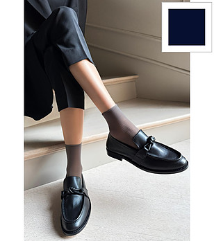 Дамски тъмносини къси чорапи на точки 20 DEN PUNTINI снимка