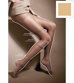 Телесен чорапогащник с компресия 20 DEN RELAX снимка