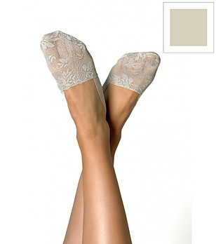 Сребрист дамски терлик RITA с антислип  снимка