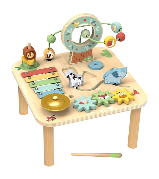 Дървена активна масичка Горски приятели снимка