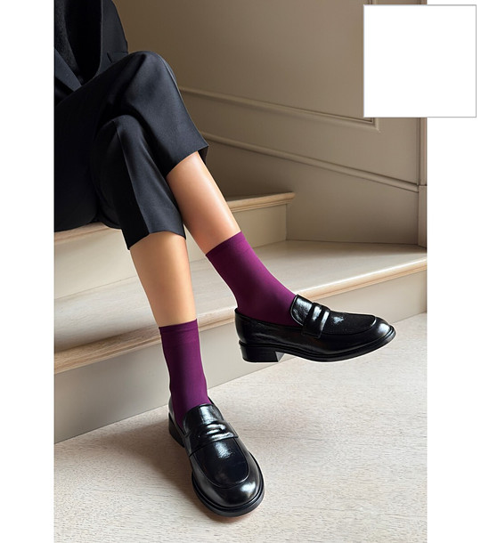 Дамски бели чорапи 40 DEN KATRIN матови снимка