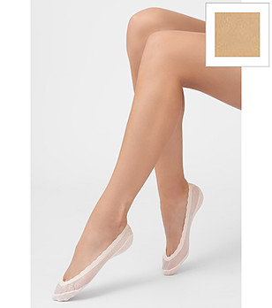 Бежови чорапи терлик със силиконова пета SILICON LASER снимка