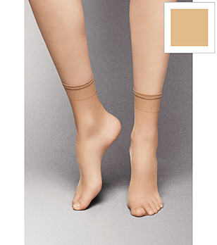 2 бр чорапки в телесен цвят 8 DEN SUMMER LIGHT с подсилени пръсти снимка