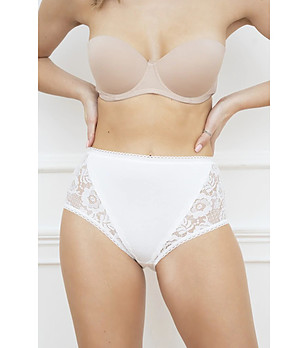 Бели памучни бикини с дантела Josmi снимка