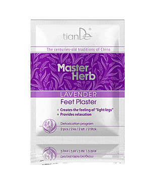 Детокс пластир за крака с лавандула и турмалин 2 бр снимка