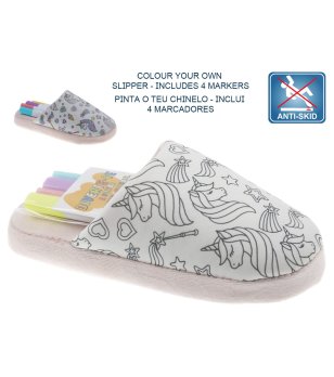 Бели юношески чехли за оцветяване с 4 бр маркери снимка