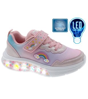 Розови маратонки с LED подметка снимка