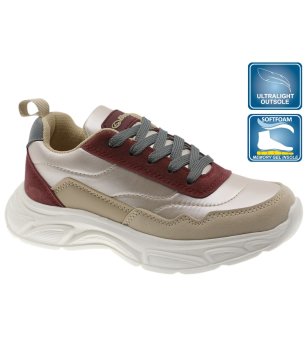 Златисти маратонки с ултралека подметка GOLD снимка