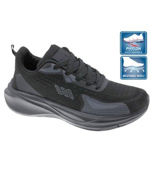 Черни мъжки маратонки с  дишаща стелка и подметка Phylon снимка