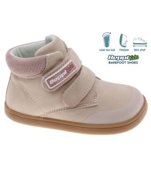 Розови бебешки боти с велкро за широко стъпало снимка