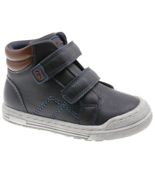 Детски тъмносини боти с велкро снимка