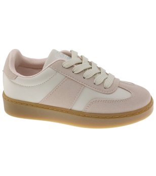 Розови ежедневни сникърси с връзки снимка