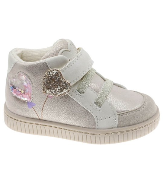 Бежови бебешки боти със странична декорация снимка