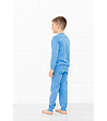 Светлосиня памучна пижама за момче с щампа Gordo-3 снимка