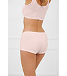 Памучни боксерки в цвят пудра Lotte с къси крачоли-1 снимка