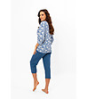 Дамска памучна пижама в синьо Bisali-1 снимка