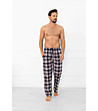 Многоцветно мъжки памучно долнище на пижама Edwin на каре-1 снимка