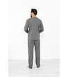 Мъжка памучна пижама Gordo в сив меланж-1 снимка