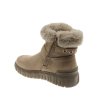Детски боти в цвят камел с пух-2 снимка