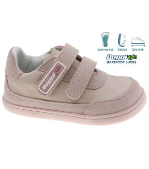 Розови бебешки боси обувки с широка предна част снимка