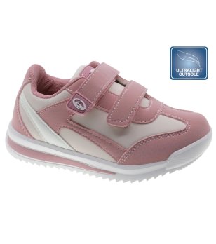 Розови сникърси с велкро и ултралека подметка снимка