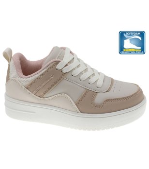 Ежедневни сникърси в телесен цвят с връзки снимка