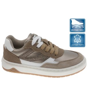 Кафяви сникърси с подсилен връх снимка