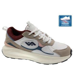 Дамски бели маратонки с връзки снимка