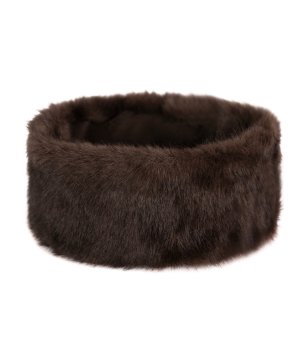 Тъмнокафява дамска пухкава лента Ashanti снимка